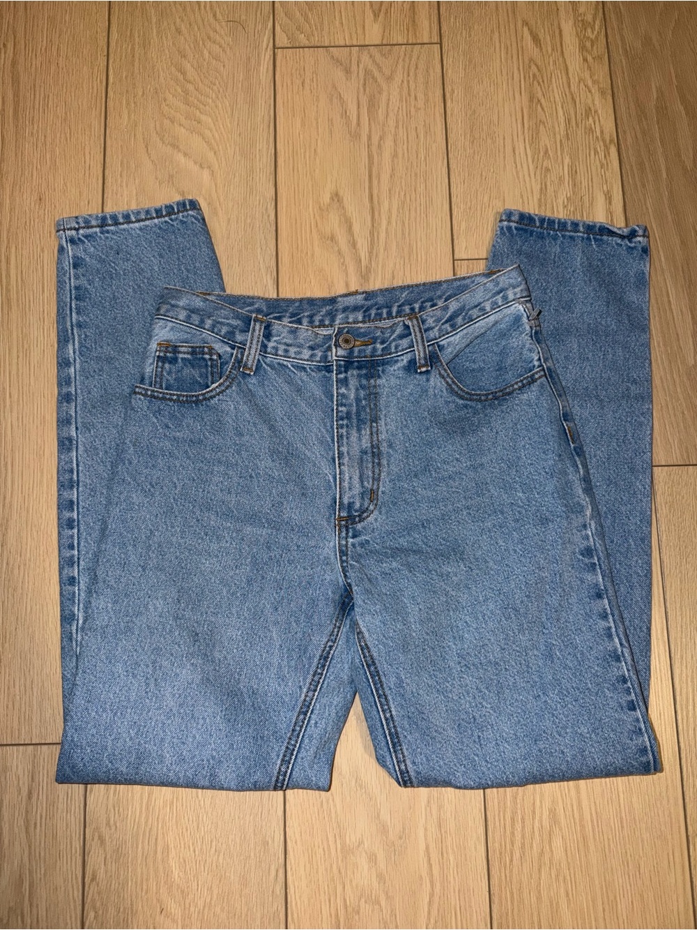 J Galt Brandy Melville Size Small High-Rise Cropped Women's Denim Jeans in Blue